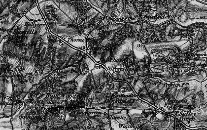 Old map of Lunsford's Cross in 1895