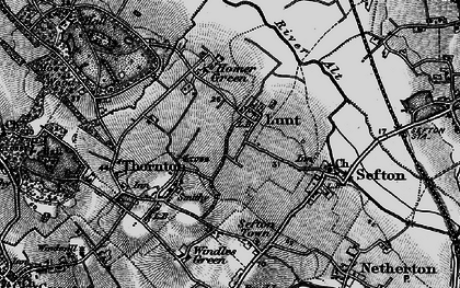 Old map of Lunt in 1896