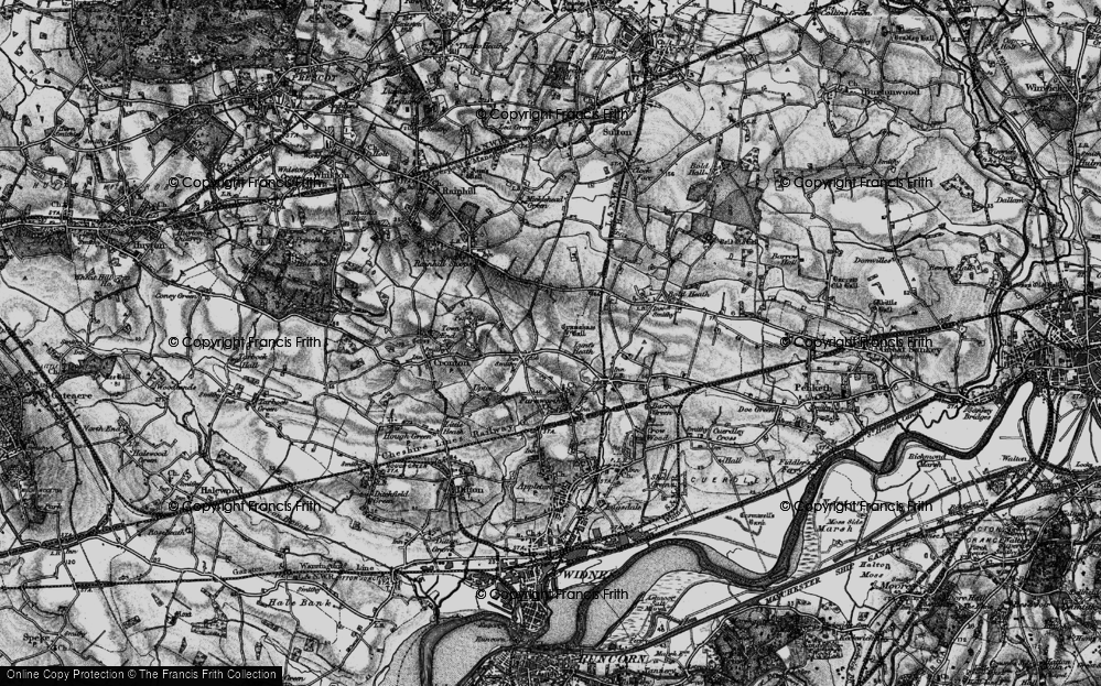 Old Map of Lunts Heath, 1896 in 1896