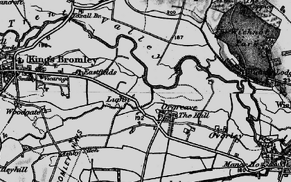 Old map of Lupin in 1898