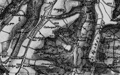 Old map of Luppitt in 1898