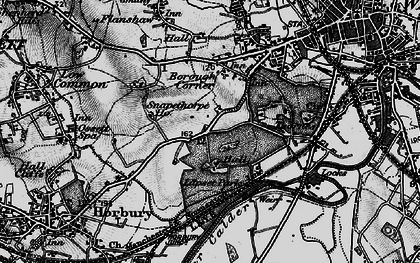 Old map of Lupset in 1896