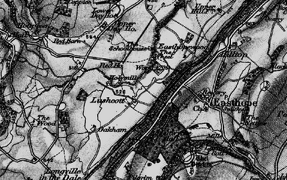 Old map of Lutwyche Hall in 1899