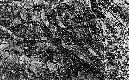 Old map of Lustleigh Cleave in 1898