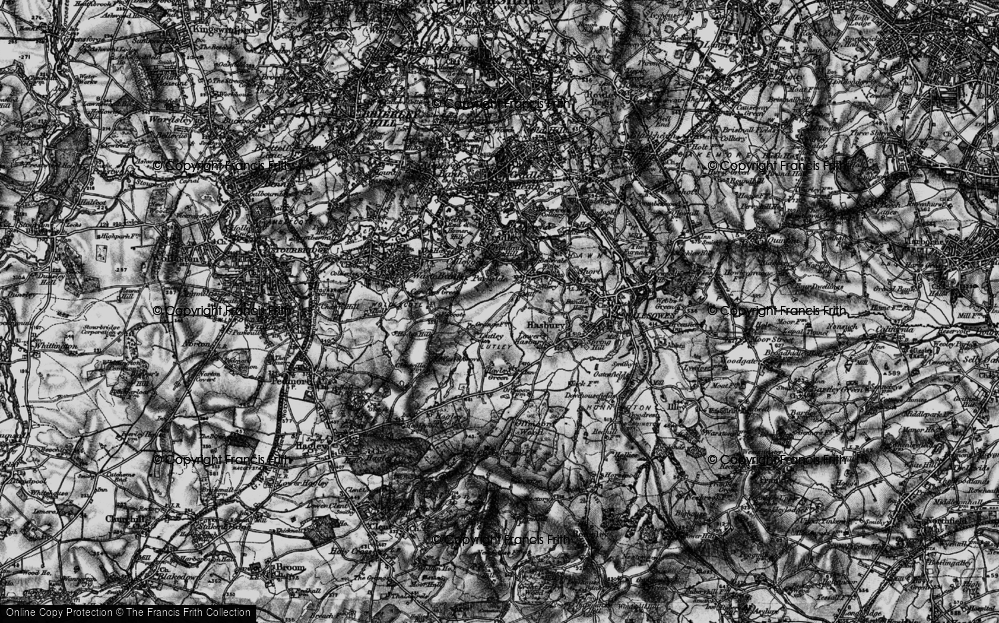 Old Map of Lutley, 1899 in 1899