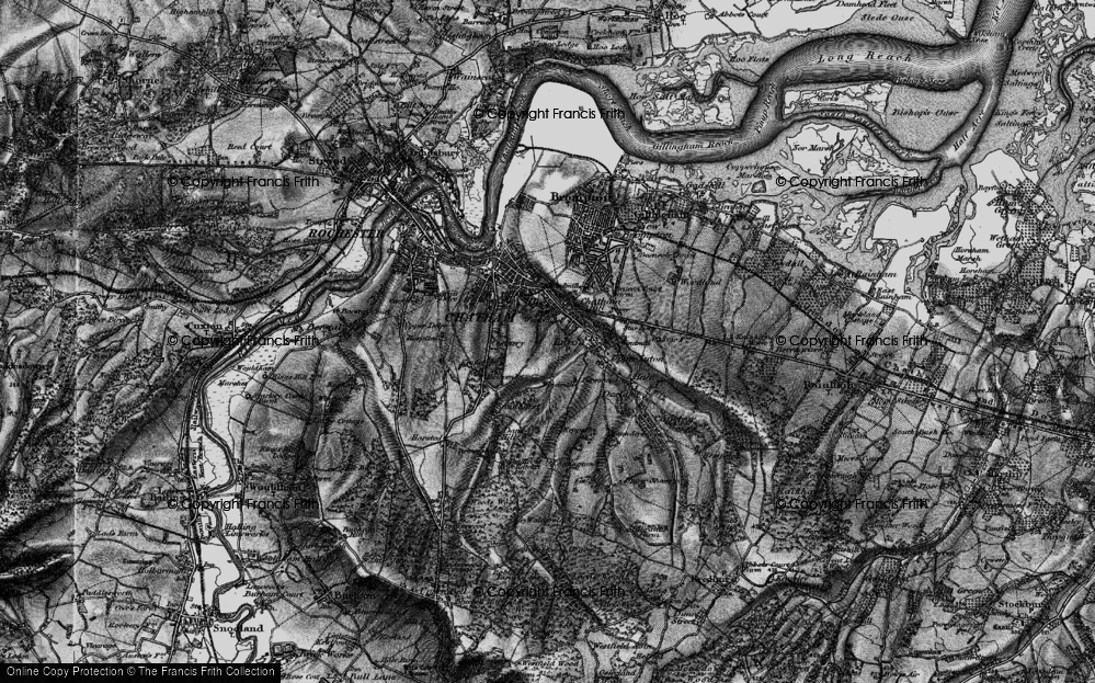 Old Map of Luton, 1895 in 1895