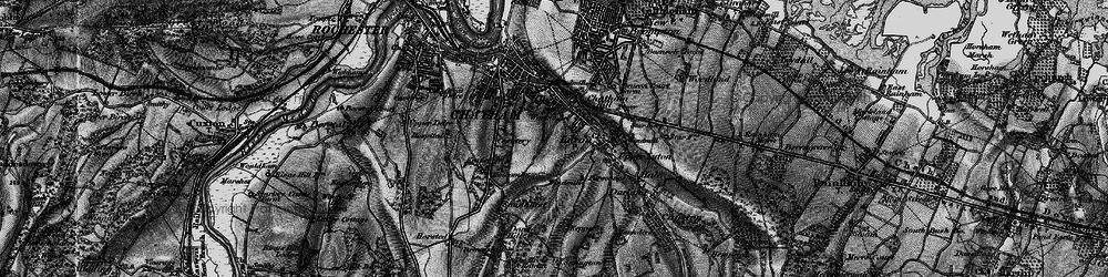 Old map of Luton in 1895