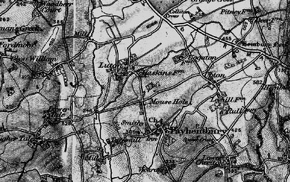 Old map of Luton in 1898