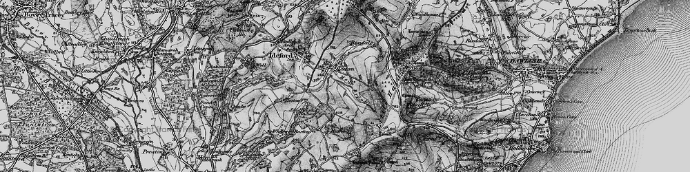 Old map of Luton in 1898