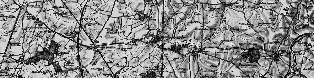 Old map of Lutterworth in 1898