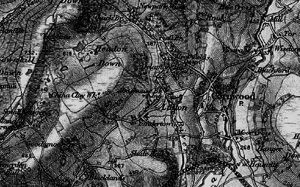 Old map of Lutton in 1898