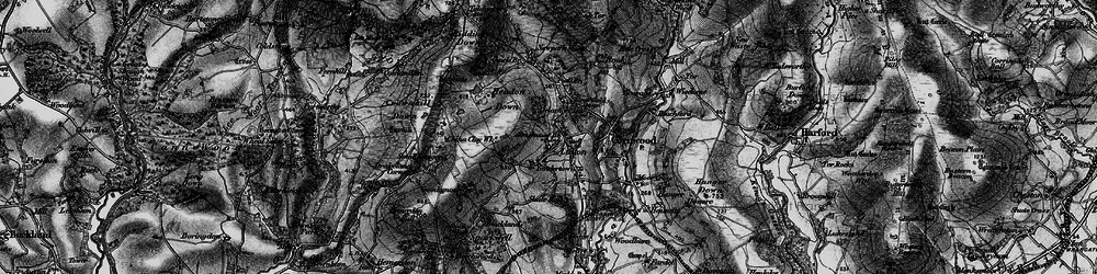 Old map of Lutton in 1898