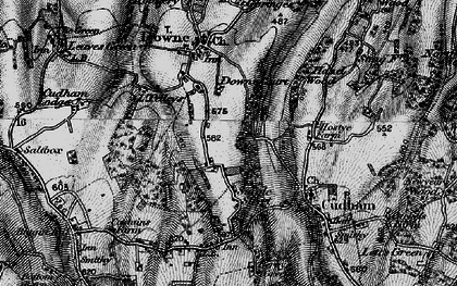 Old map of Luxted in 1895