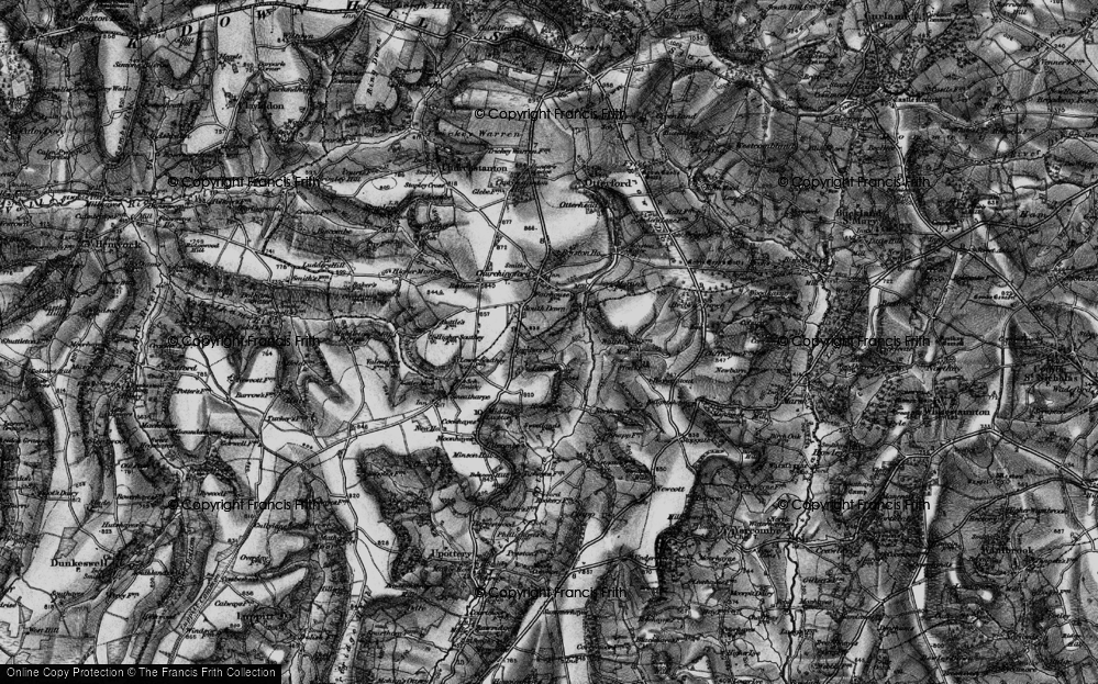 Old Map of Luxton, 1898 in 1898