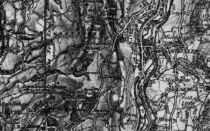 Old map of Luzley in 1896