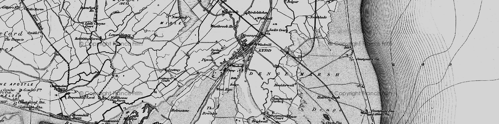 Old map of Westbroke Ho in 1895