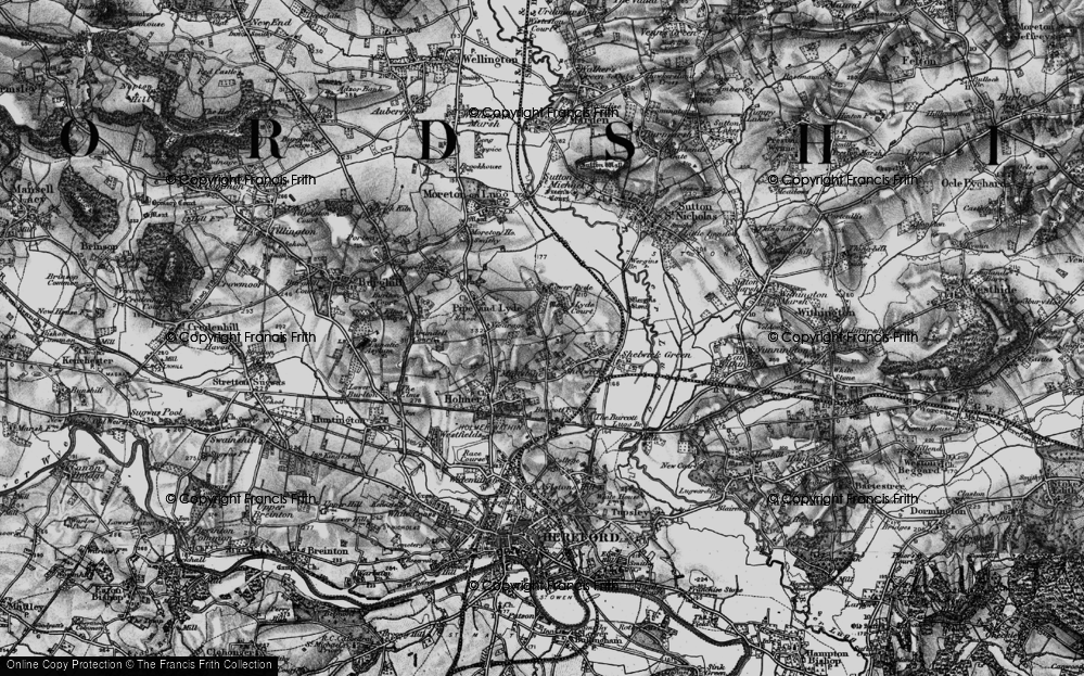 Old Map of Lyde Cross, 1898 in 1898