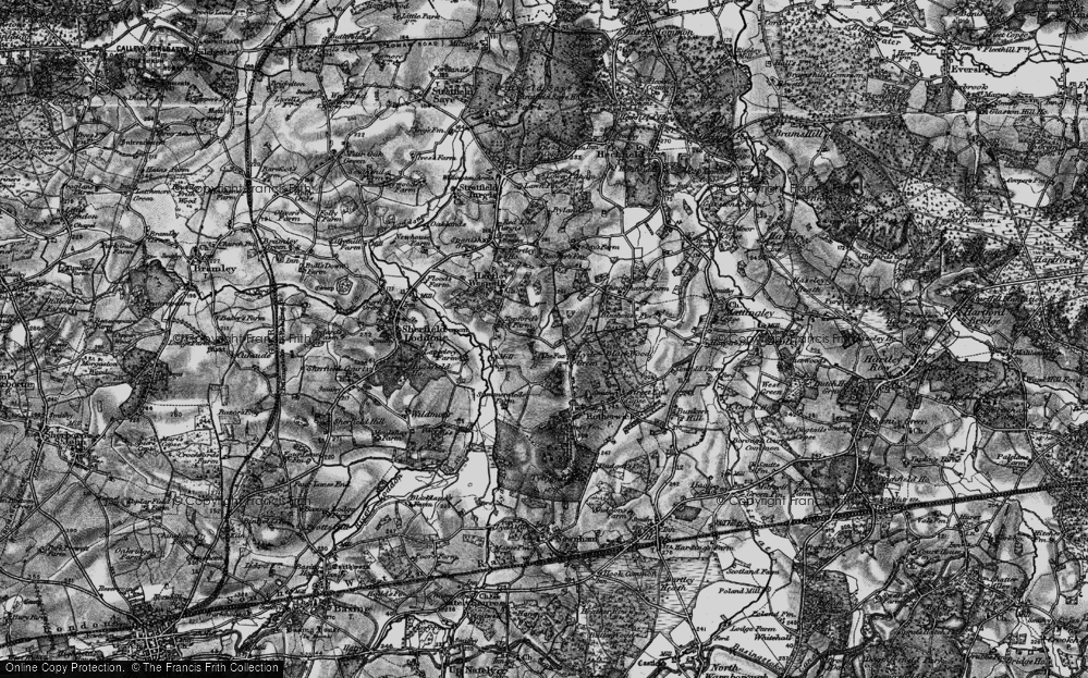 Old Map of Lyde Green, 1895 in 1895