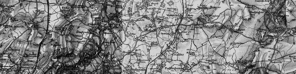 Old map of Lyde Green in 1898