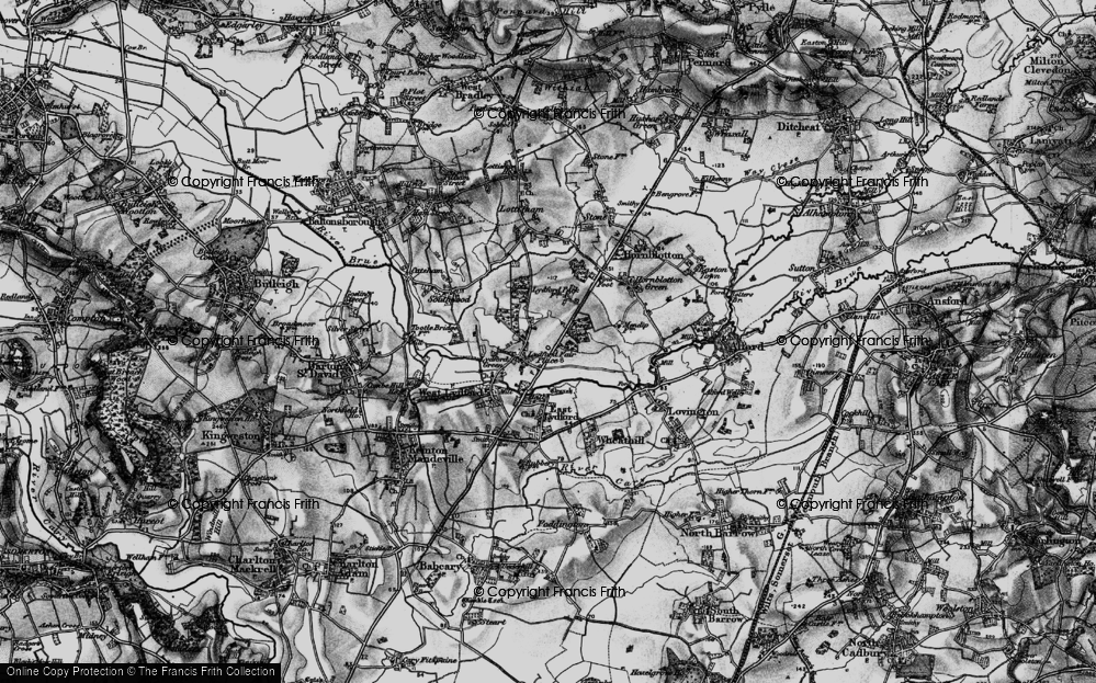 Old Map of Lydford Fair Place, 1898 in 1898