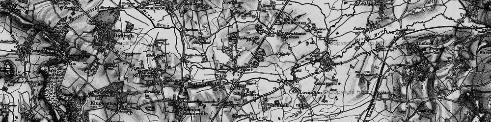 Old map of Lydford Fair Place in 1898