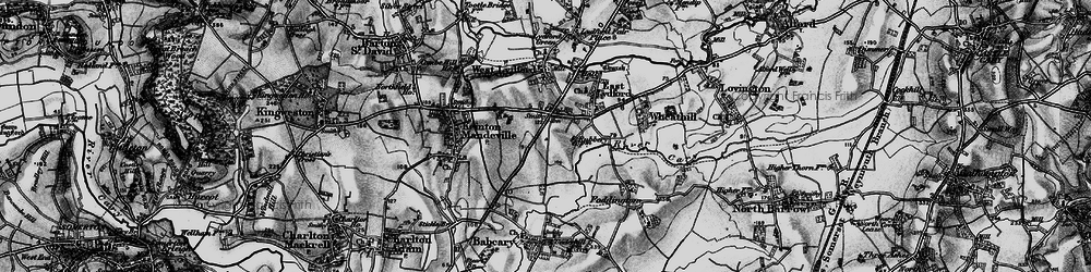 Old map of Lydford-on-Fosse in 1898