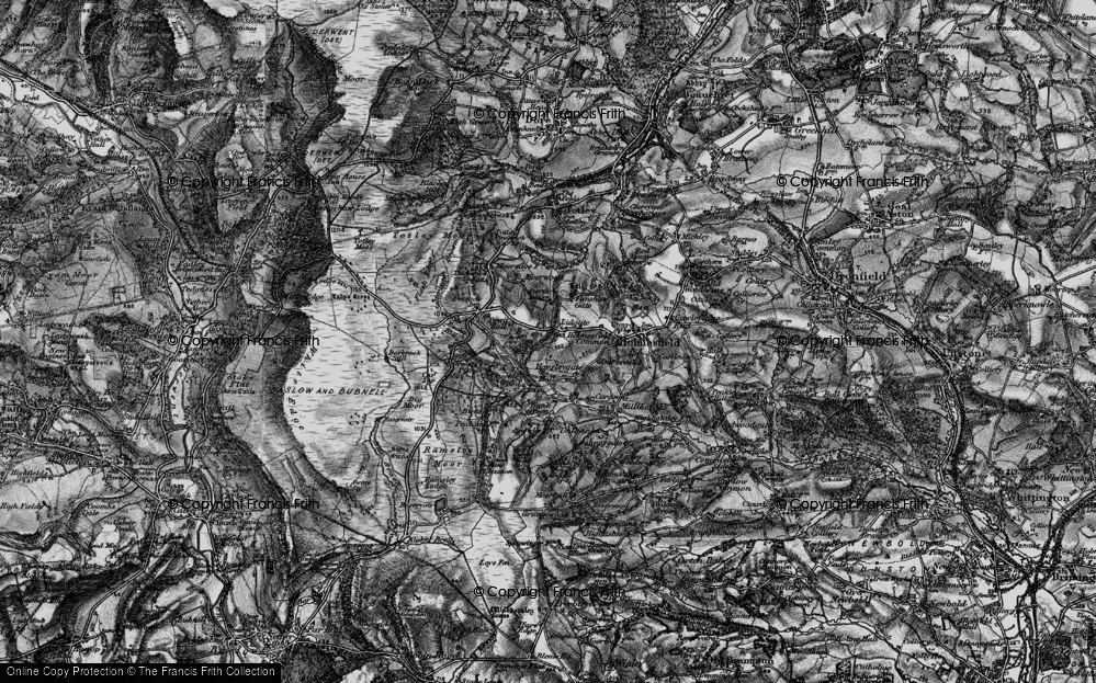 Old Map of Lydgate, 1896 in 1896