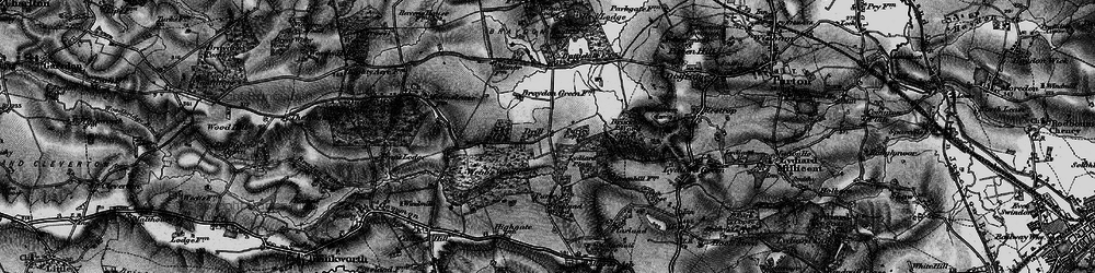 Old map of Lydiard Plain in 1896