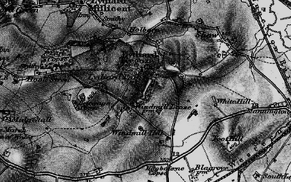 Old map of Lydiard Tregoze in 1898