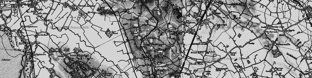 Old map of Lydiate in 1896