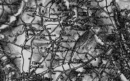 Old map of Lydiate Ash in 1899