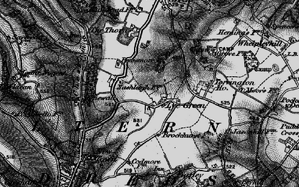 Old map of Lye Green in 1896