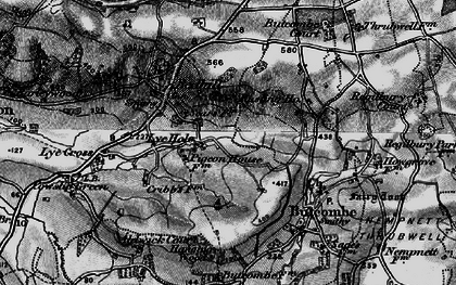 Old map of Lye Hole in 1898