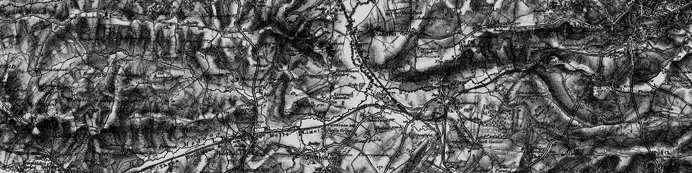 Old map of Lyewood Common in 1895