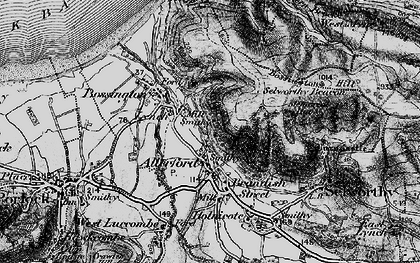 Old map of Western Brockholes in 1898