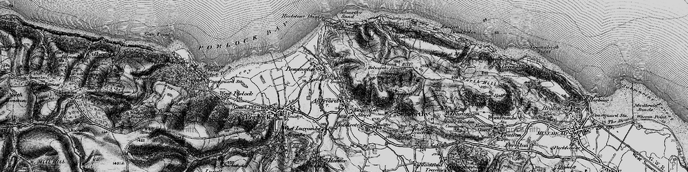 Old map of Bossington Hill in 1898