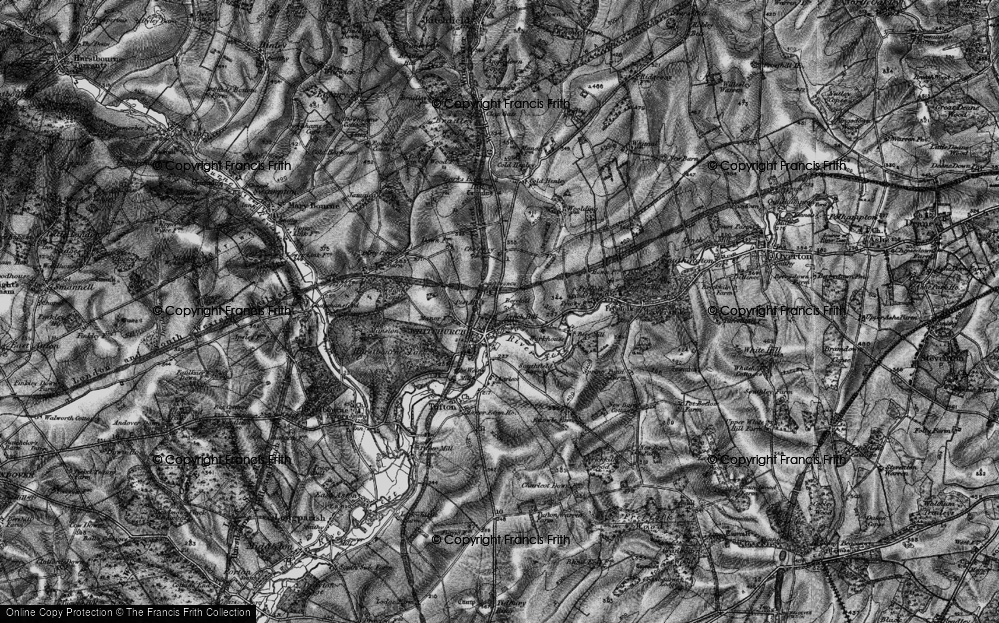 Old Map of Lynch Hill, 1895 in 1895