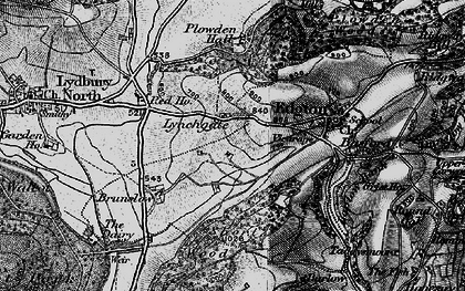 Old map of Brunslow in 1899
