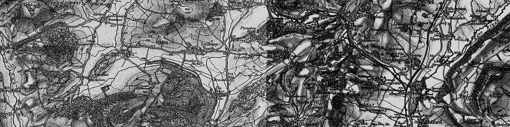 Old map of Brunslow in 1899