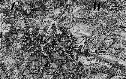 Old map of Lyndhurst in 1895