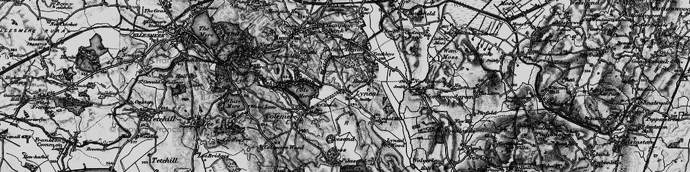 Old map of Lyneal in 1897