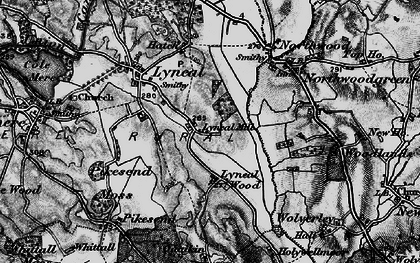 Old map of Lyneal Mill in 1897