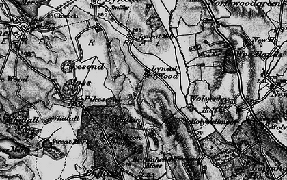 Old map of Pikes End Moss in 1897