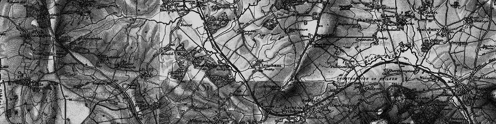 Old map of Lyneham in 1896