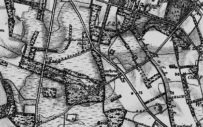 Old map of Lynford in 1898