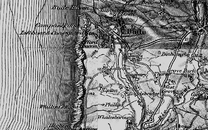 Old map of Lynstone in 1896