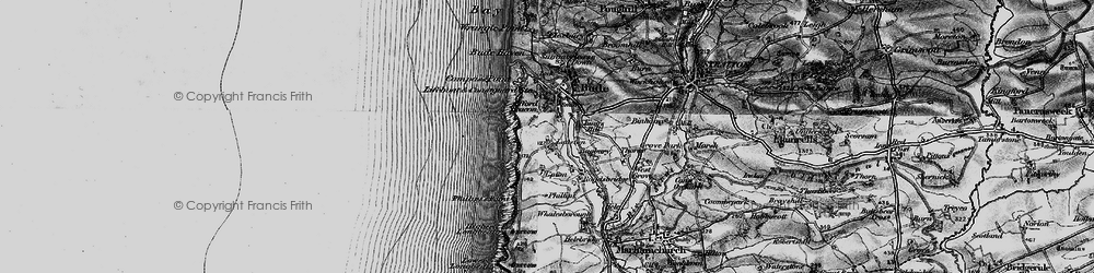 Old map of Lynstone in 1896