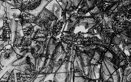Old map of Lytchett Matravers in 1895