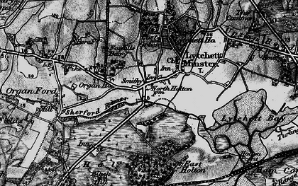 Old map of Lytchett Minster in 1895
