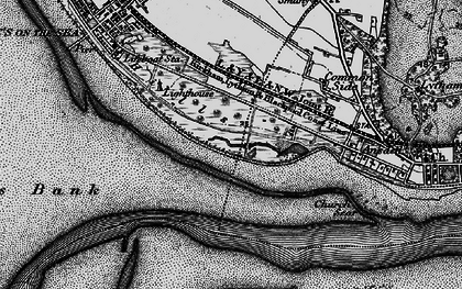 Old map of Lytham St Anne's in 1896